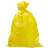 PE-Abfallsäcke, 700x1100mm, Inhalt 120l, 40µ, gelb, 10 St. je Ro./25 Ro. je Karton